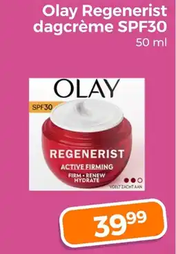 Trekpleister Olay Regenerist dagcrème SPF30 aanbieding