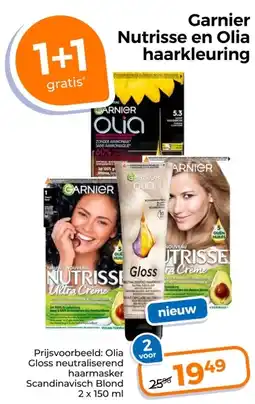 Trekpleister Garnier Nutrisse en Olia haarkleuring aanbieding