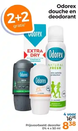 Trekpleister Odorex douche en deodorant aanbieding