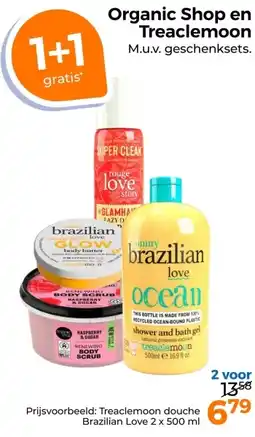 Trekpleister Organic Shop en Treaclemoon aanbieding
