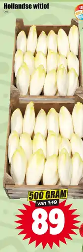 Dirk Hollandse witlof aanbieding