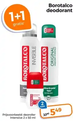 Trekpleister Borotalco deodorant aanbieding