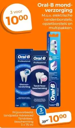Trekpleister Oral-B mond verzorging aanbieding