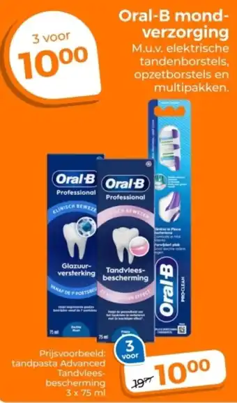 Trekpleister Oral-B mond verzorging aanbieding