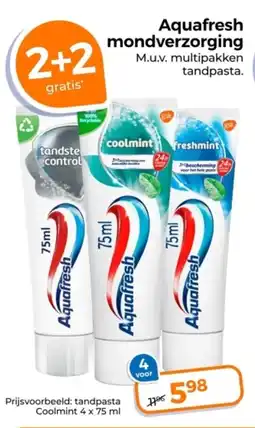 Trekpleister Aquafresh mondverzorging aanbieding