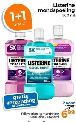 Trekpleister Listerine mondspoeling aanbieding