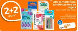 Trekpleister Alle A-merk floss, tandenstokers en ragers aanbieding