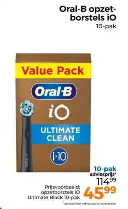Trekpleister Oral-B opzet- borstels iO aanbieding