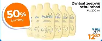 Trekpleister Zwitsal zeepvrij schuimbad aanbieding