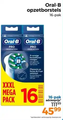 Trekpleister Oral-B opzetborstels aanbieding