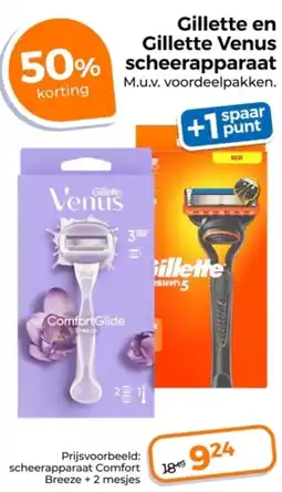 Trekpleister Gillette en gillette venus scheerapparaat aanbieding