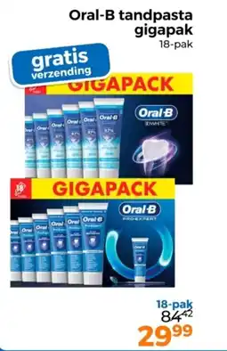 Trekpleister Oral-B tandpasta gigapak aanbieding