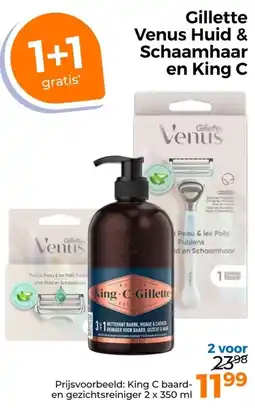 Trekpleister Gillette Venus Huid & Schaamhaar en King C aanbieding