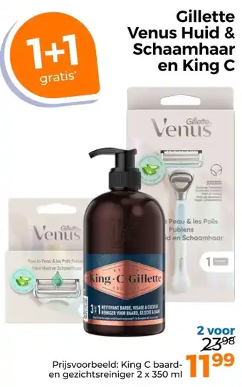 Trekpleister Gillette Venus Huid & Schaamhaar en King C aanbieding