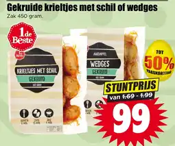Dirk Gekruide krieltjes met schil of wedges aanbieding