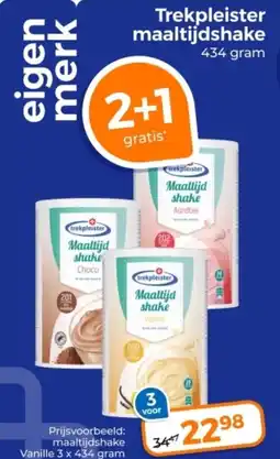 Trekpleister Trekpleister maaltijdshake aanbieding