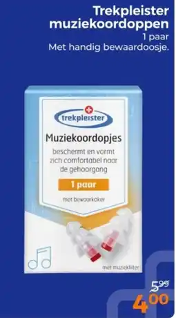 Trekpleister Trekpleister muziekoordoppen aanbieding