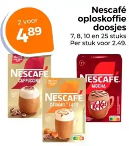 Trekpleister Nescafé oploskoffie doosjes aanbieding