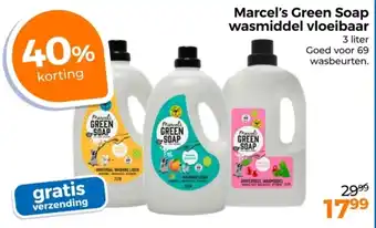 Trekpleister Marcel's green soap wasmiddel vloeibaar aanbieding