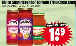 Dirk Heinz Spagheroni of Tomato Frito Creations aanbieding