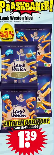 Dirk Lamb Weston fries aanbieding