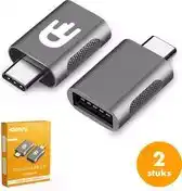 Bol.com Drivv. USB C naar USB A Adapter – 2 stuks - Space Grey - USB 3.0 - 5Gbps aanbieding