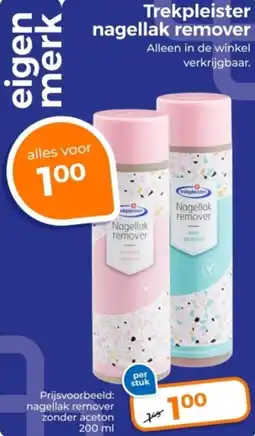 Trekpleister Trekpleister nagellak remover aanbieding
