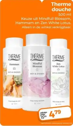 Trekpleister Therme douche aanbieding