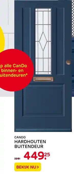 Praxis Cando hardhouten buitendeur aanbieding