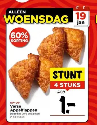 Vomar Voordeelmarkt Verse Appelflappen 4 stuks aanbieding