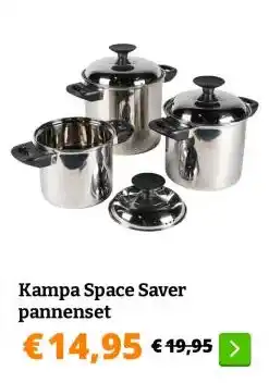 Obelink Kampa Space Saver pannenset aanbieding