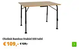 Obelink Obelink Bamboo Stabiel 100 tafel aanbieding