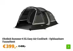 Obelink Obelink Summer 4 XL Easy Air CoolDark - Opblaasbare Tunneltent aanbieding
