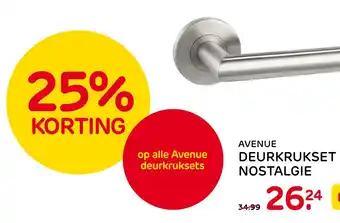 Praxis Avenue deurkrukset nostalgie aanbieding