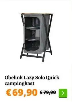 Obelink Obelink Lazy Solo Quick campingkast aanbieding