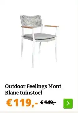 Obelink Outdoor Feelings Mont Blanc tuinstoel aanbieding