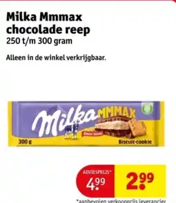 Kruidvat Milka Mmmax chocolade reep aanbieding