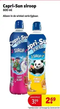 Kruidvat Capri-Sun siroop aanbieding