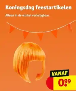 Kruidvat Koningsdag feestartikelen aanbieding