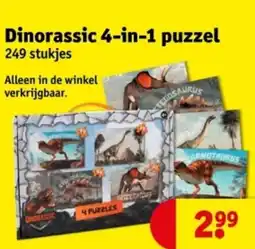 Kruidvat Dinorassic 4 in 1 puzzel aanbieding