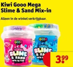 Kruidvat Kiwi Gooo Mega Slime & Sand Mix in aanbieding