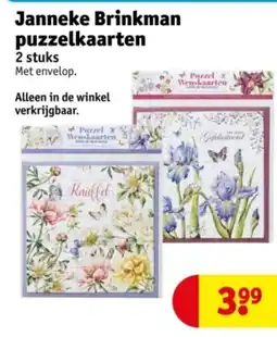 Kruidvat Janneke Brinkman puzzelkaarten aanbieding