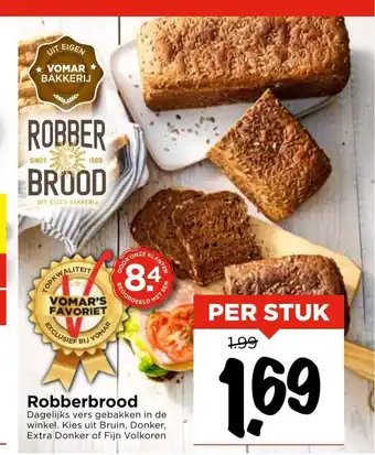 Vomar Voordeelmarkt Robberbrood per stuk aanbieding