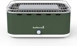 Bol.com Barbecook Carlo houtskooltafelgrill Army Green 44x33x21cm aanbieding