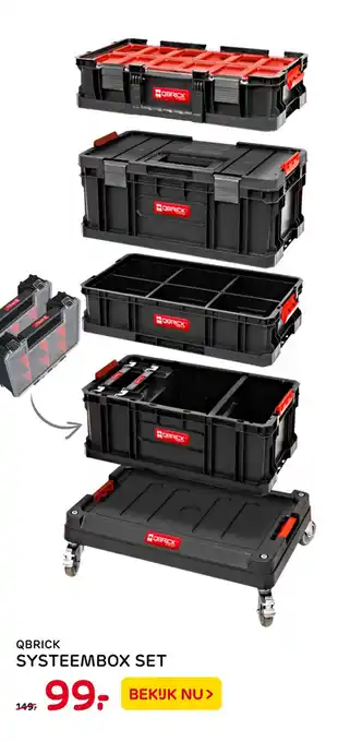 Praxis Qbrick systeembox set aanbieding