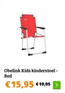 Obelink Obelink Kids kinderstoel - Red aanbieding