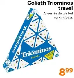 Trekpleister Goliath Triominos travel aanbieding