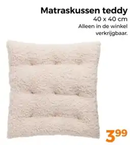 Trekpleister Matraskussen teddy aanbieding
