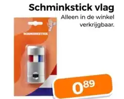Trekpleister Schminkstick vlag aanbieding