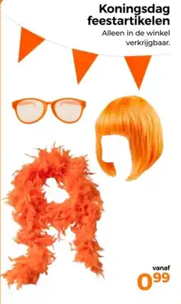Trekpleister Koningsdag feestartikelen aanbieding